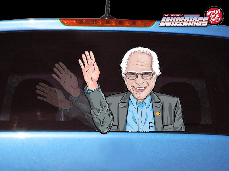 Bernie Waving Hand WiperTag