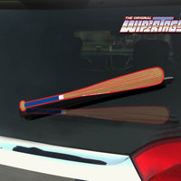 Blue White & Red Bat WiperTags with Ball Decal
