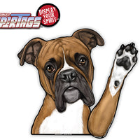 Boxer BOSCO Waving Dog WiperTags