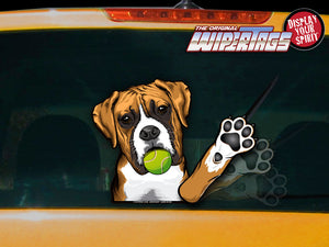 Ike the Waving Boxer WiperTags