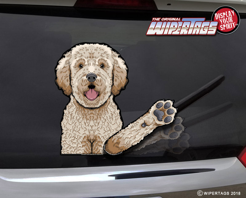 Goldendoodle car decal cheap