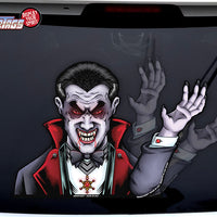 Dracula Vampire Waving WiperTag with Decal