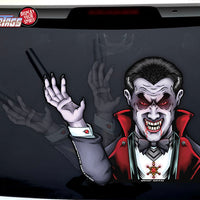 Dracula Vampire Waving WiperTag with Decal