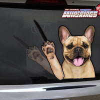 Frankie the Frenchie Bulldog Waving Dog WiperTags