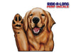 Golden Retriever *RIDE A LONG* Perforated Decal