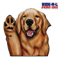 Golden Retriever *RIDE A LONG* Perforated Decal