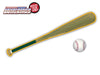 Green & Yellow Baseball Bat WiperTags with Ball Decal