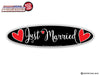 Just Married Hearts WiperTags