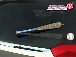 Light Blue & Royal Baseball Bat WiperTags with Ball Decal
