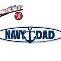 Navy Dad Anchor WiperTags