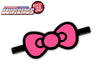 Pink and Black Ribbon Bow
