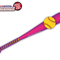 Softball Bat Pink & Purple WiperTags
