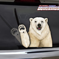 Polar Bear Waving WiperTags