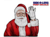 Real Santa Claus  *RIDE A LONG* Perforated Decal