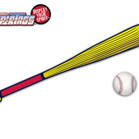 Baseball-Red & Yellow Bat WiperTags with Ball Decal