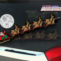 Santa Sled with Reindeer WiperTags