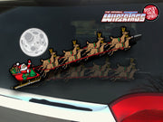 Santa Sled with Reindeer WiperTags
