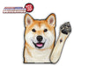 Shiba Inu Dog Waving WiperTags