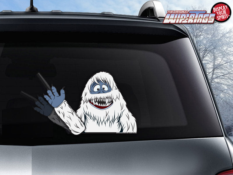 Abominable Snow Beast Waving WiperTag with Decal