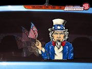 Uncle Sam Waving USA Flag WiperTags