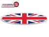 Union Jack UK British Oval Flag WiperTag
