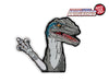 Velociraptor Dinosaur WiperTags