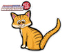 Cat Wagging Tail-Orange WiperTags