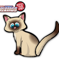Cat Wagging Tail-Siamese WiperTags