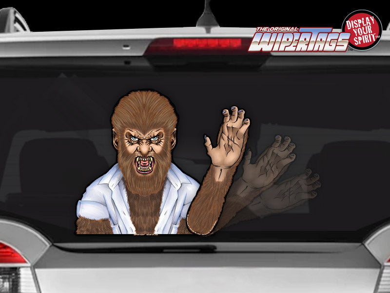 Werewolf Wolverine Waving Arm Wiper WiperTag decal sticker attach to ...