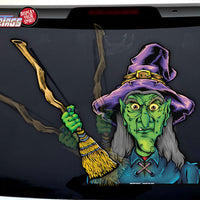 Creepy Witch with Broom WiperTags