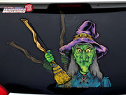 Creepy Witch with Broom WiperTags