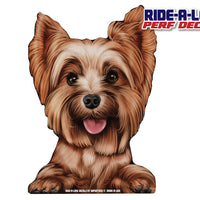 Yorkie Riding *RIDE A LONG* Perforated Decal